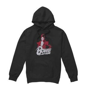 David Bowie Mens Diamond Hoodie / Black